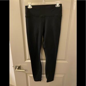 Fabletics Powerhold High Waisted Full Length Black leggings size Medium